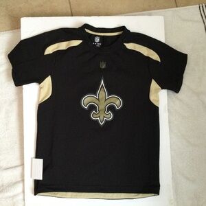 Youth NFL Saints Short Sleeve T-Shirt, Size Medium, 10/12